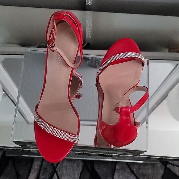 BRAND NEW DELICACY RHINESTONE ANKLE STRAP WOMEN'S HEELS - Picture 4 of 15